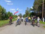 Велопробег в честь Дня Государственного флага РФ